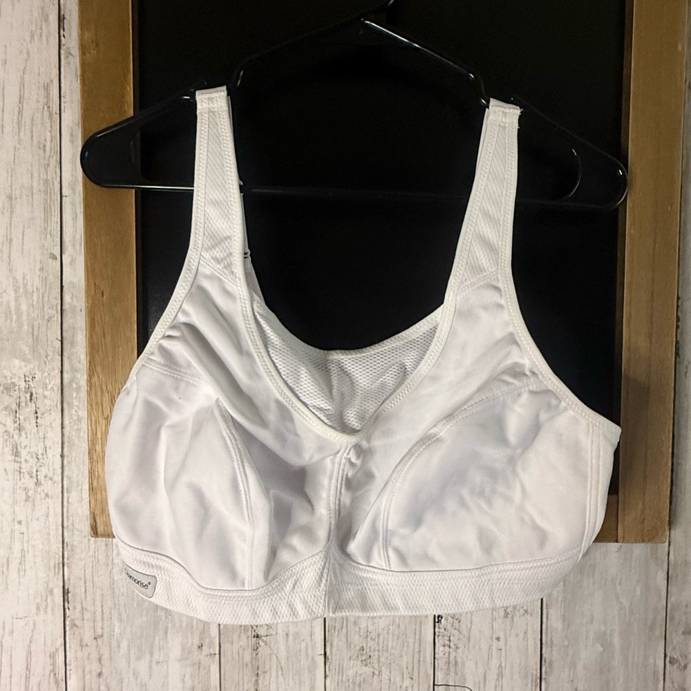 Glamorise Sport Bra RN15564 Sport Elite Performance White Size 40C